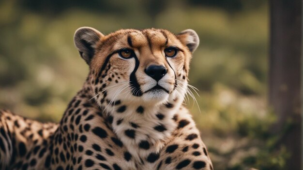 A hyper realistic group of cheetahs in jungle