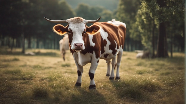 A hyper realistic group of cute cow