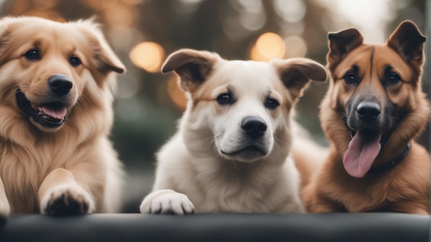 超リアルなかわいい犬のグループ