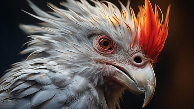 Hyper realistic illustration eagle head