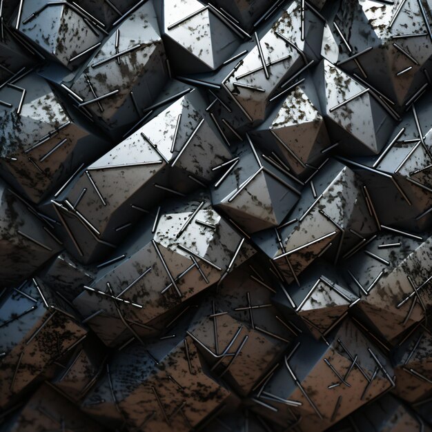 Photo hyper realistic metal texture generated ai