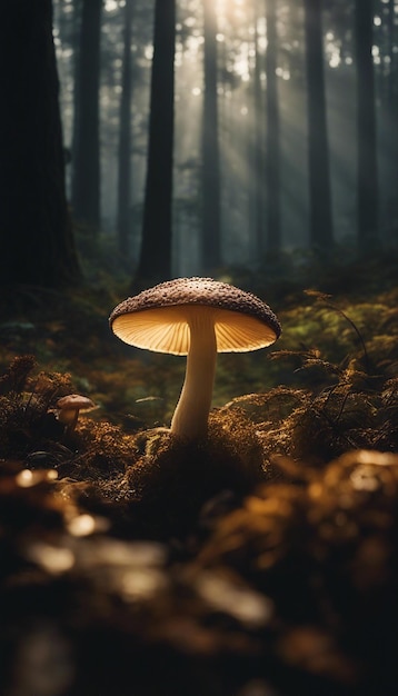 Hyper Realistic Mushroom