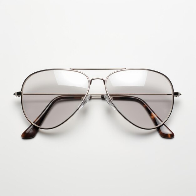 hyper realistisch eenvoudig Aviator bril wit