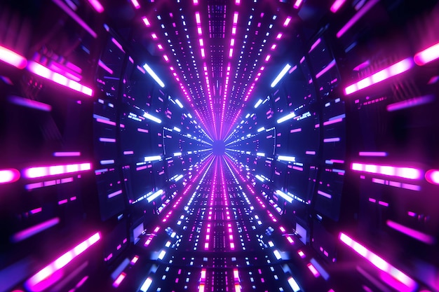 Photo hyperdrive light tunnel