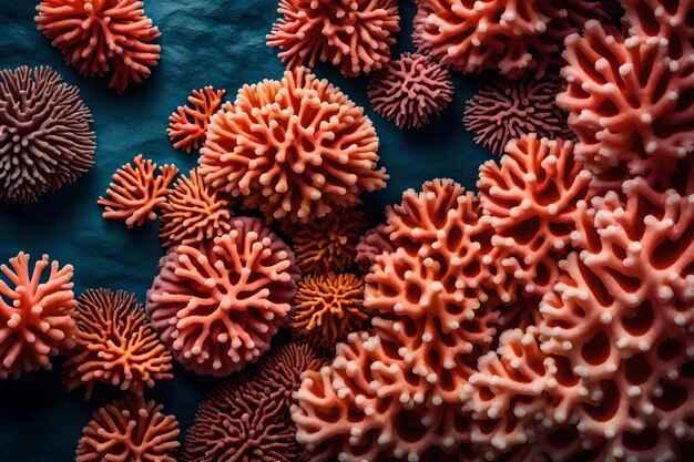 Hyperrealistic coral wall