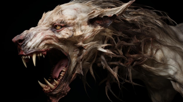 Hyperrealistic Demon Illustration With Intricate Sculpting