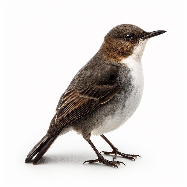 HyperRealistic Dipper on White Background