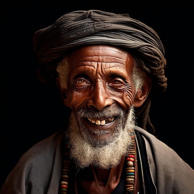 Photo hyperrealistic ethiopian man hd