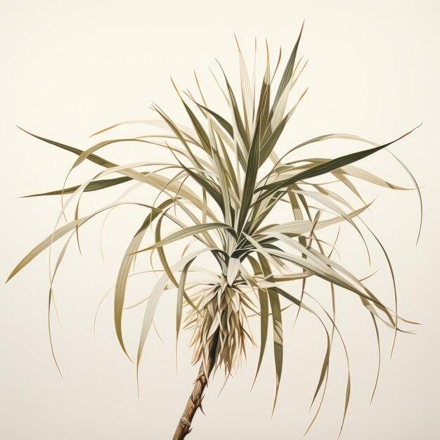 Photo hyperrealistic fauna a dramatic diagonal rendering of midcentury angura kei plant