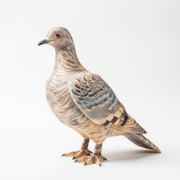 Photo hyperrealistic pigeon figurine inspired by matthias jung and kiki smith