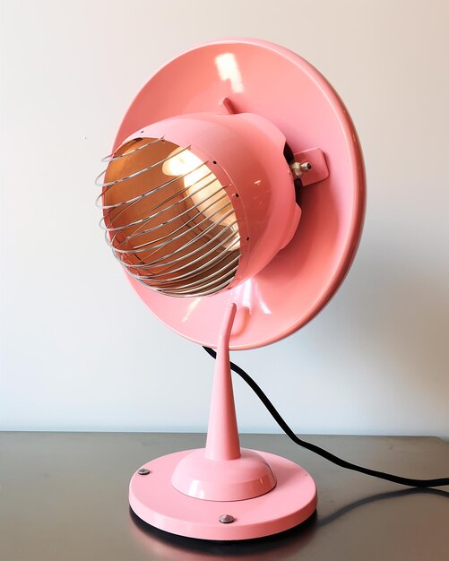 Hyperrealistic a pink desk lamp HD Ai generated