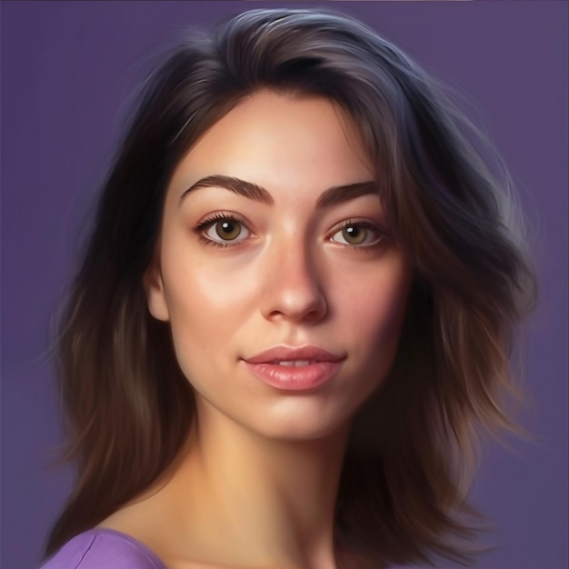 Photo hyperrealistic portrait of a woman