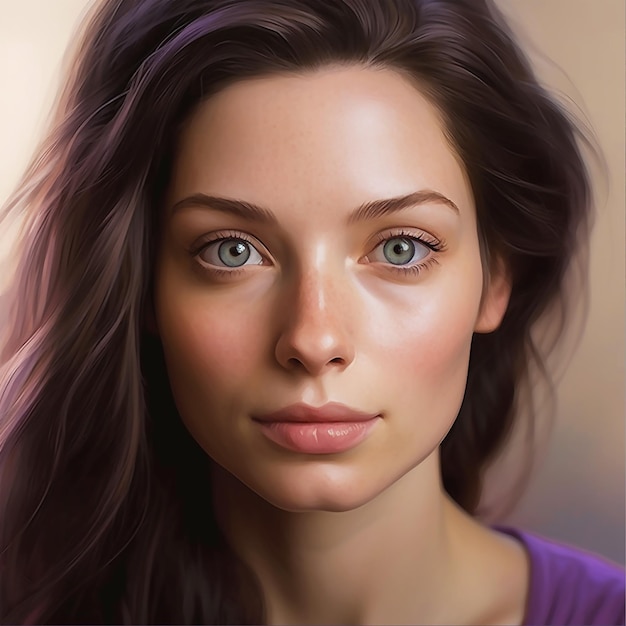 Photo hyperrealistic portrait of a woman