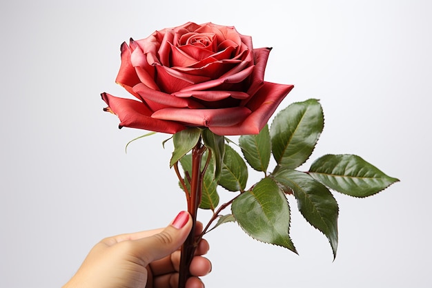 HyperRealistic Red Rose