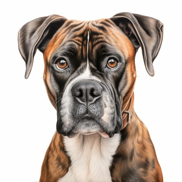 Hyperrealistisch Boxer Hond Portret door Maria Harper