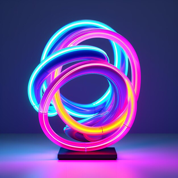 hyperrealistisch neonkleurig vormminimalisme 8k