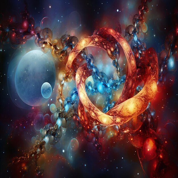 Foto hyperrealistische afbeelding van een zwart gat die de mysteries van de kosmos onthult ai generative