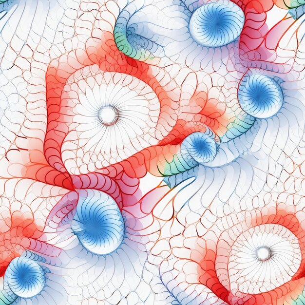 Hypnotische fractalpatronen perfect voor het maken van naadloze achtergronden of afdrukken