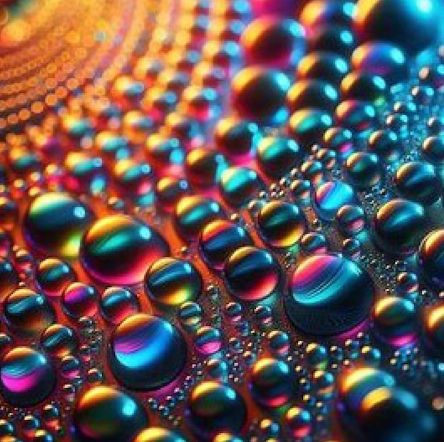Hypnotiserende bubbels en druppels dansen