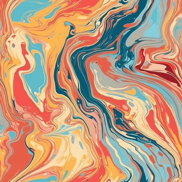 Hypothetical liquid marble organize energize Seamless pattern