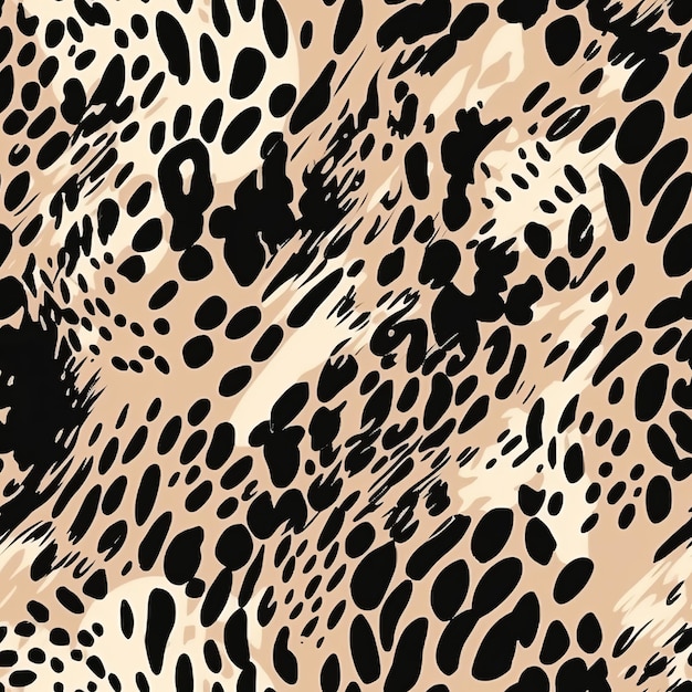 Hypothetical progressed jaguar plan Seamless pattern AI Generated