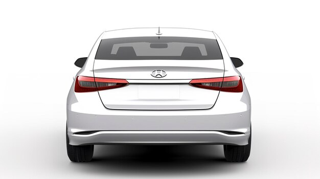 Hyundai Sonata back view mockup