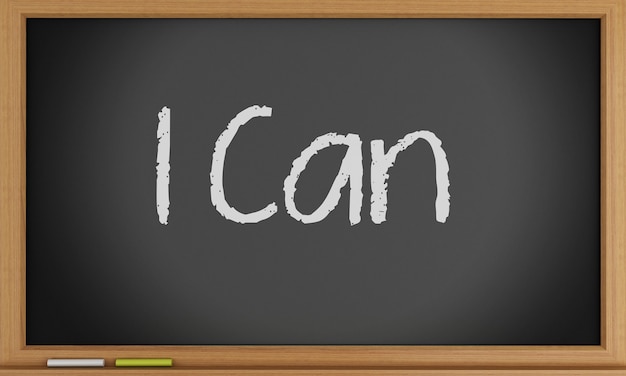 I can on blackboard background.