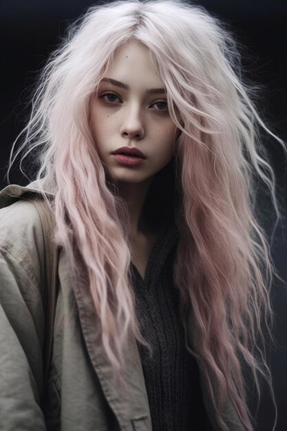 I love the way the hair is pink.