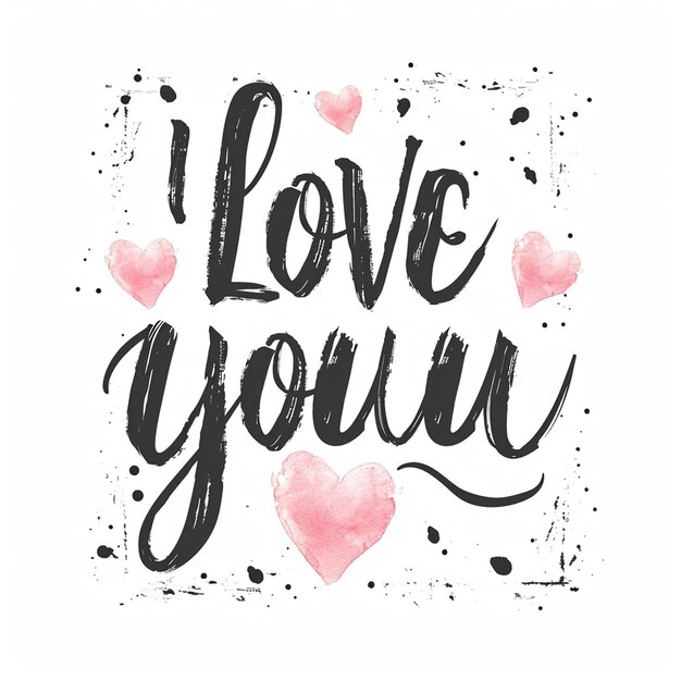 Foto a i love you lettering (ti voglio bene)