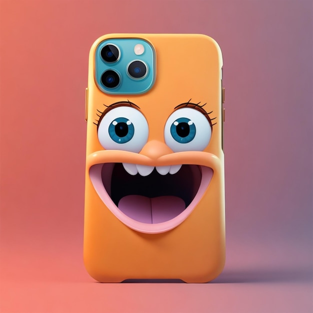 Photo i phone cartoon mascot