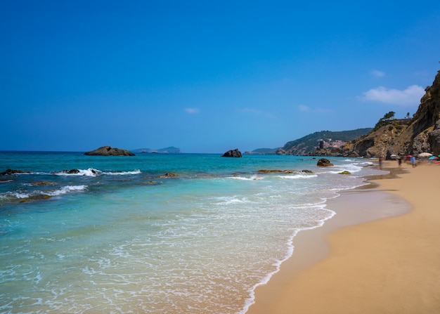 Ibiza beach Aigua blanca in Santa Eulalia