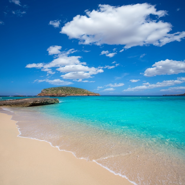 Ibiza Cala Conta Comte beach in Sant Josep