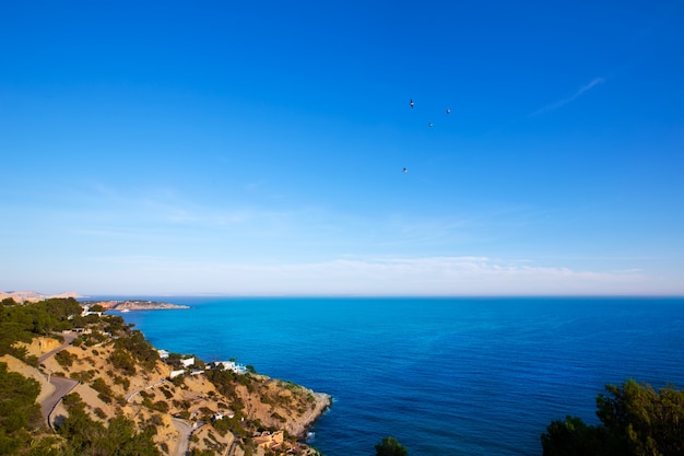 Ibiza Es Cubells Mediterranean view in san Jose