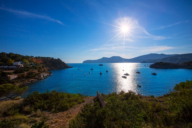 Ibiza Es Porroig ook Port Roig zicht op Balearic