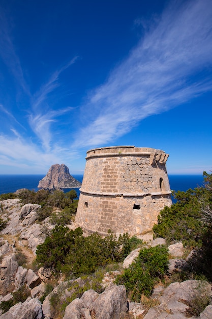 Ibiza Es Vedra view from Torre des Savinar Tower