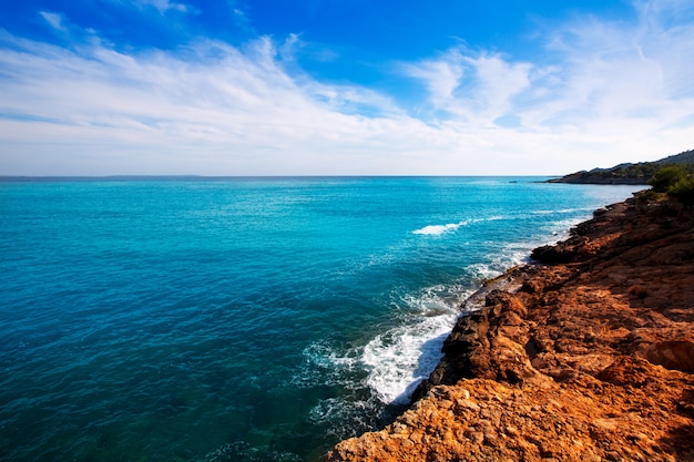 Ibiza Platja des Codolar en Cap des Falco op Balearen