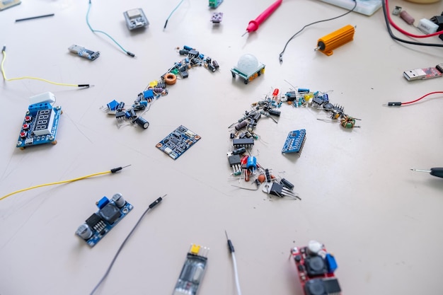 IC word formed by electronic parts