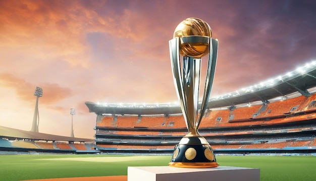 Icc mens cricket world cup india 2023_ header or banner on stadium background