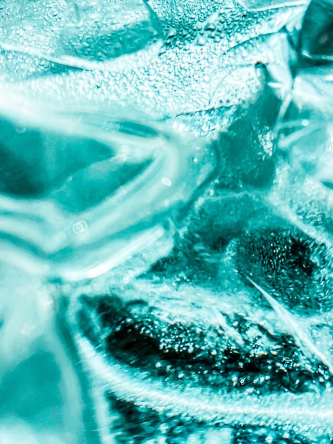 Ice background Ice cubes feel fresh on hot days Ice is indispensable in summer