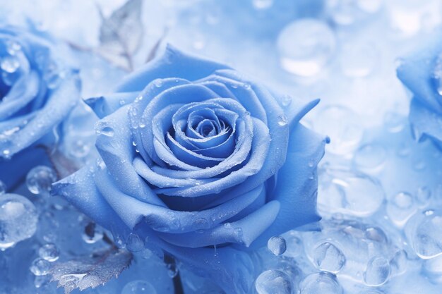 Photo ice blue impression blue gift photo