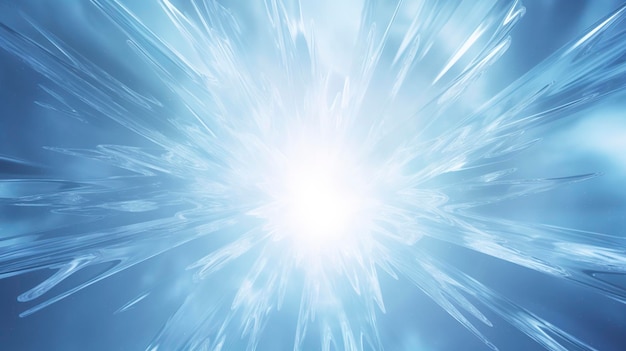 Premium AI Image | Ice Blue Sunburst Background