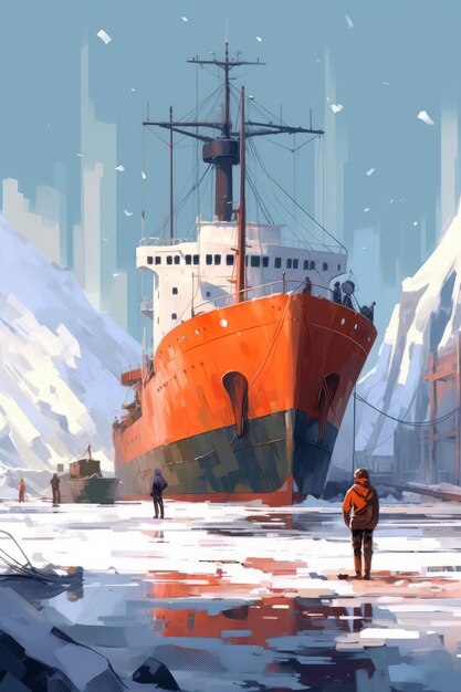 Ice breaker ship