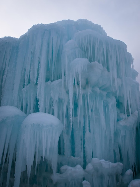 Ice Castles of Silverthorne, Colorado.