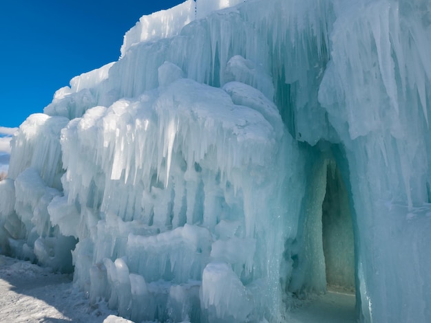 Ice Castles of Silverthorne, Colorado.