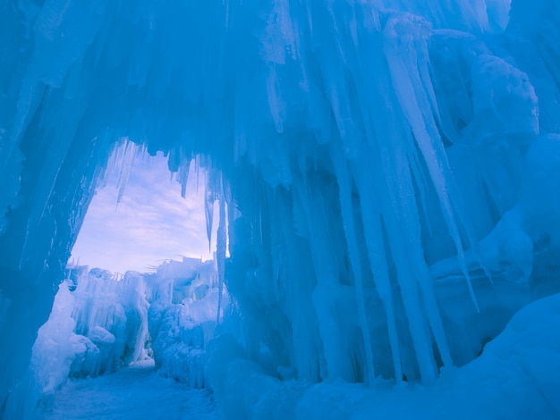 Ice Castles of Silverthorne, Colorado.