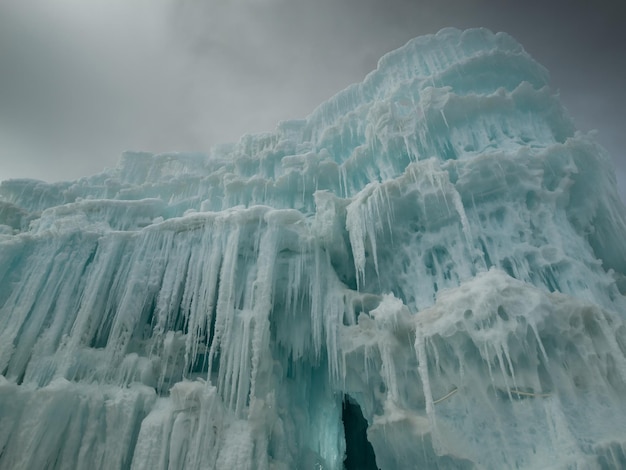 Photo ice castles of silverthorne, colorado.