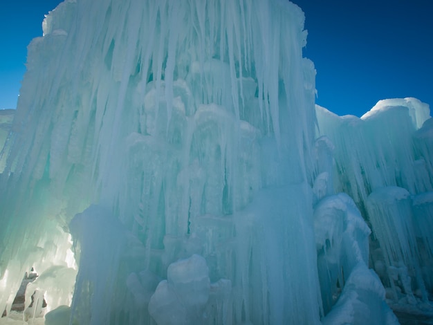 Ice Castles of Siverthorne, Colorado.