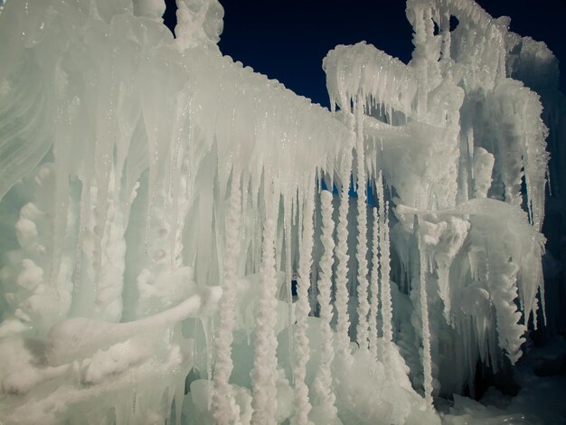 Ice Castles of Siverthorne, Colorado.