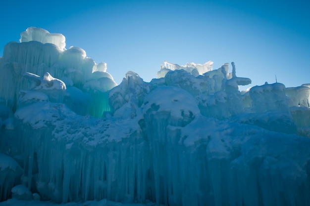 Ice Castles of Siverthorne, Colorado.