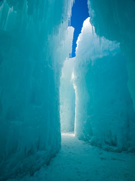 Ice Castles of Siverthorne, Colorado.